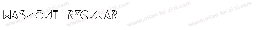 Washout Regular字体转换